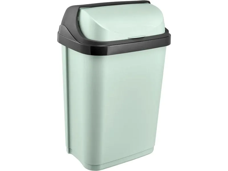 keeeper Abfalleimer Rasmus 10 l, Rolldeckel, soft green