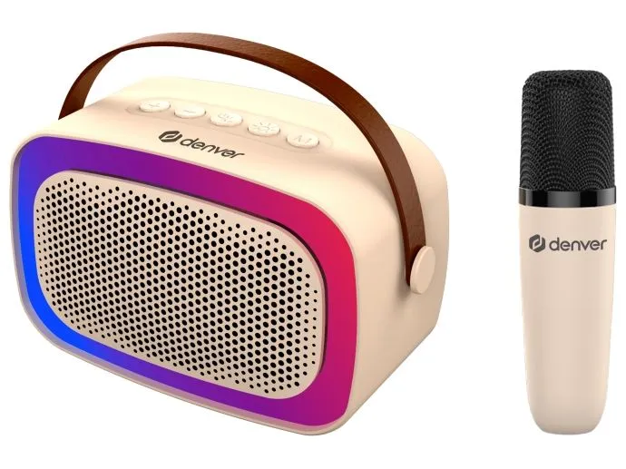 Denver BTM-610 Bluetooth, Karaoke, LED-Beleuchtung Denver BTM-610 Bluetooth, Karaoke, LED-Beleuchtung