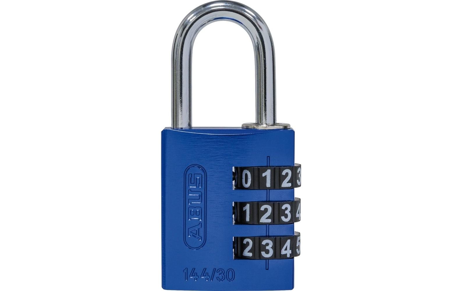 Abus Zahlenschloss 144/30 B/DFNLI Blau Aluminium