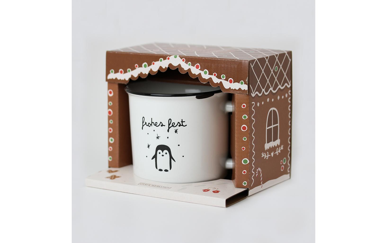 Grafik Werkstatt Vintage Becher Weihnachten, frohes fest