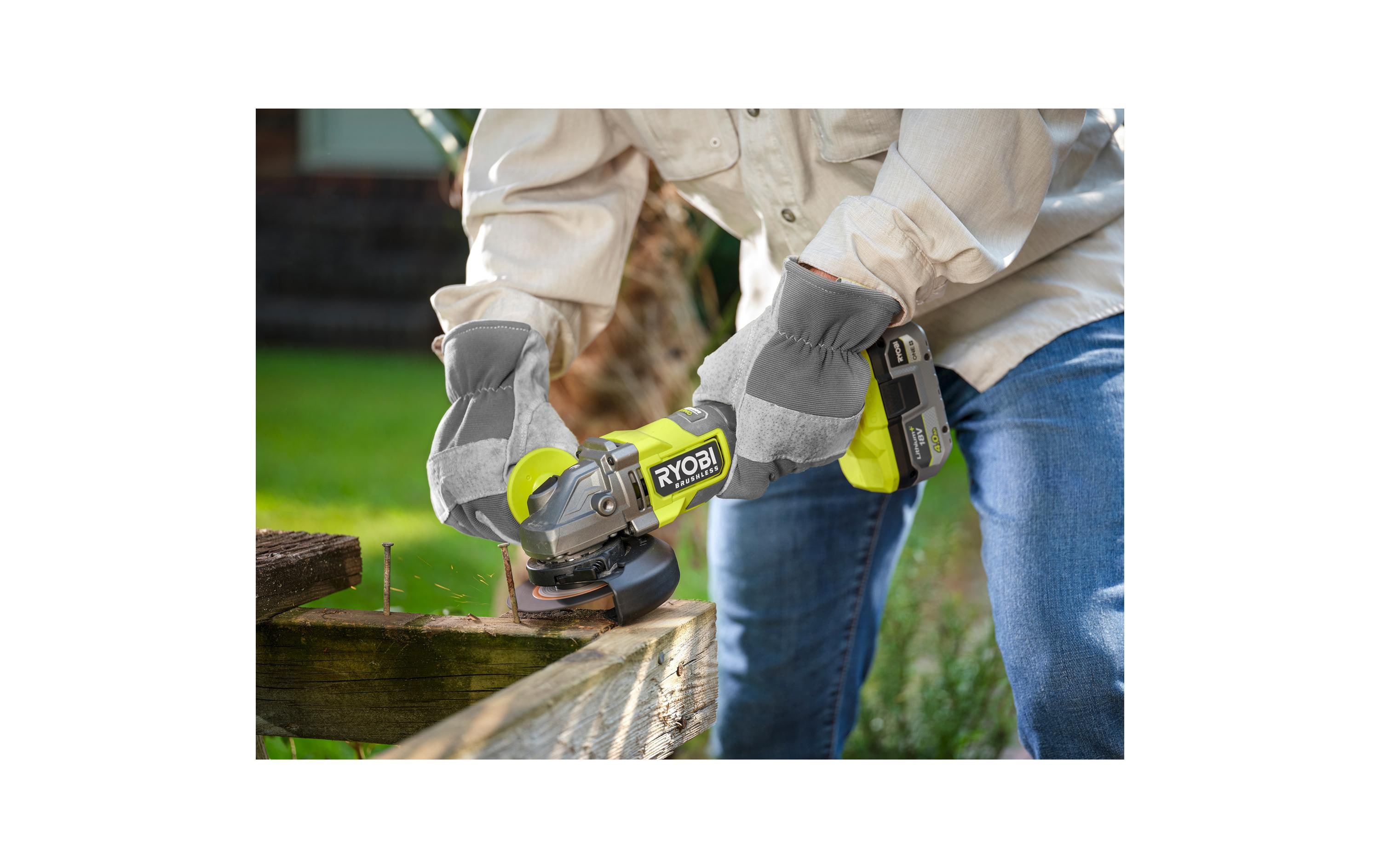 RYOBI Akku-Winkelschleifer RAG18BL-0