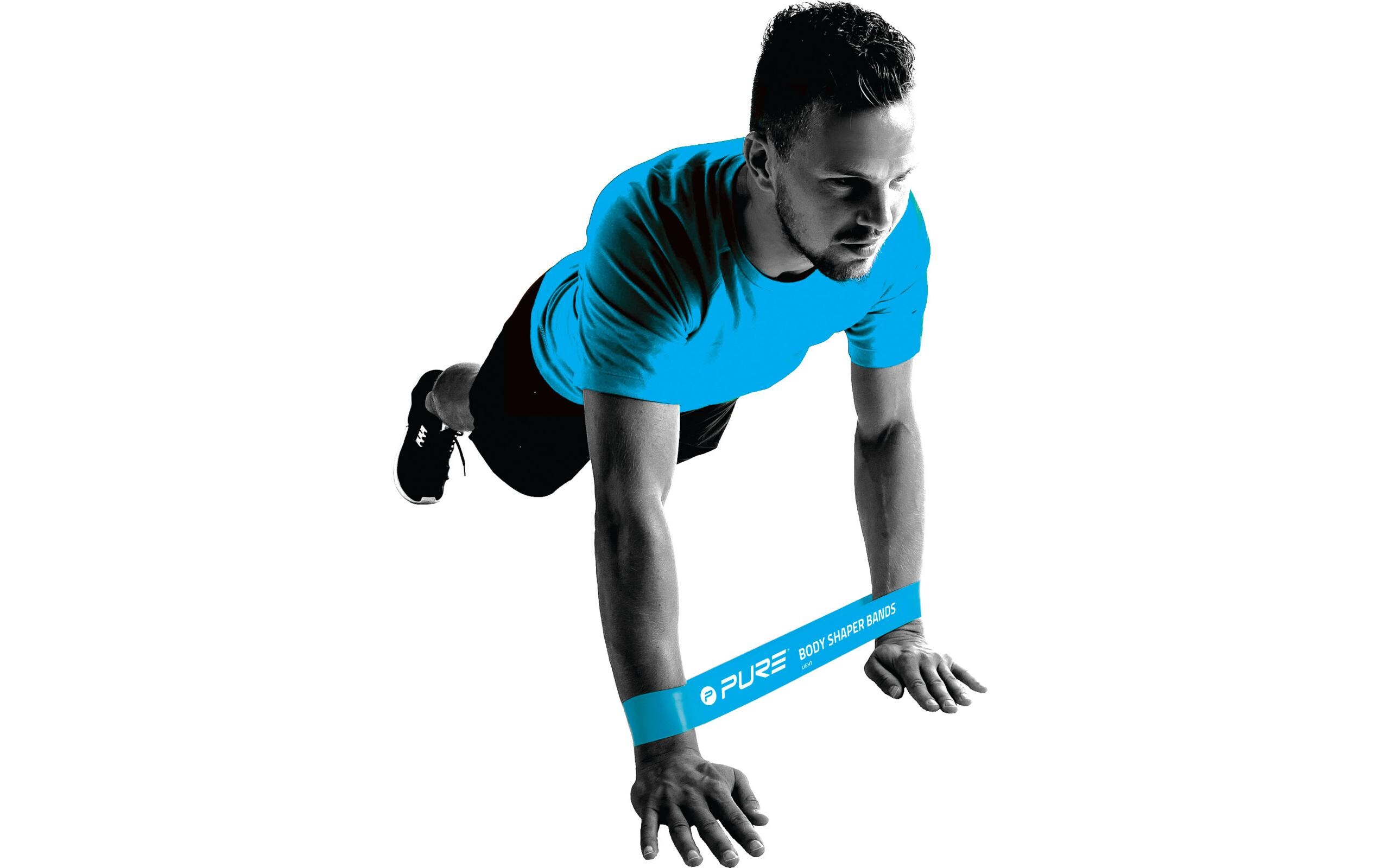 FTM Fitnessband 3er-Set, leicht bis stark, Blau/Gelb/Schwarz FTM Fitnessband 3er-Set, leicht bis stark, Blau/Gelb/Schwarz