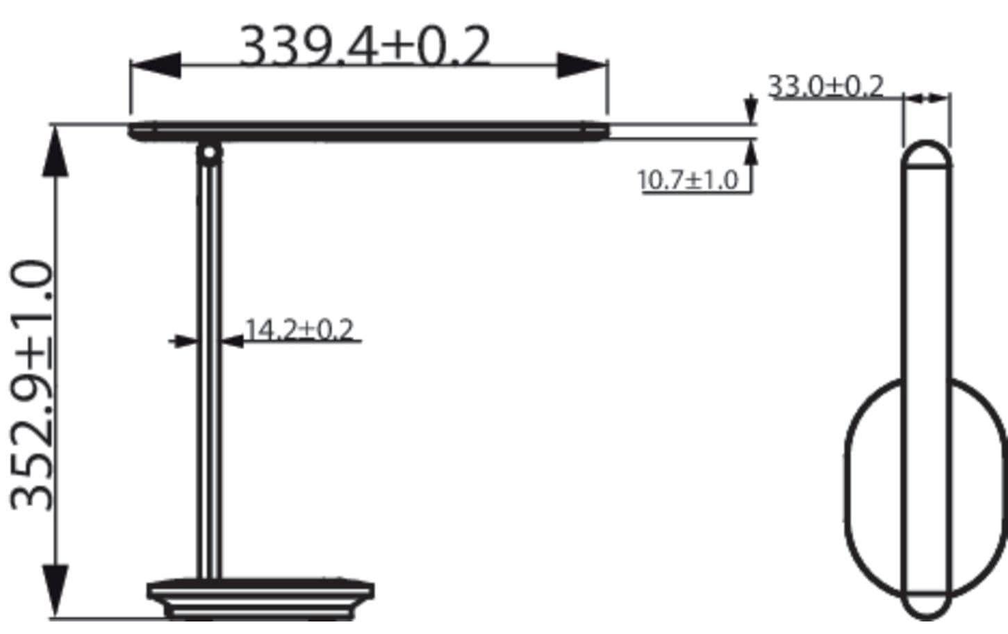 Philips Schreibtischleuchte Ivory DSK203 27-50K Weiss Dimmbar