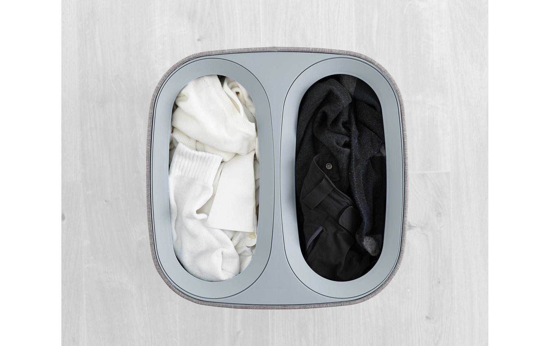 Joseph Joseph Wäschekorb Tota 60 L, 2x 30 L, Grau