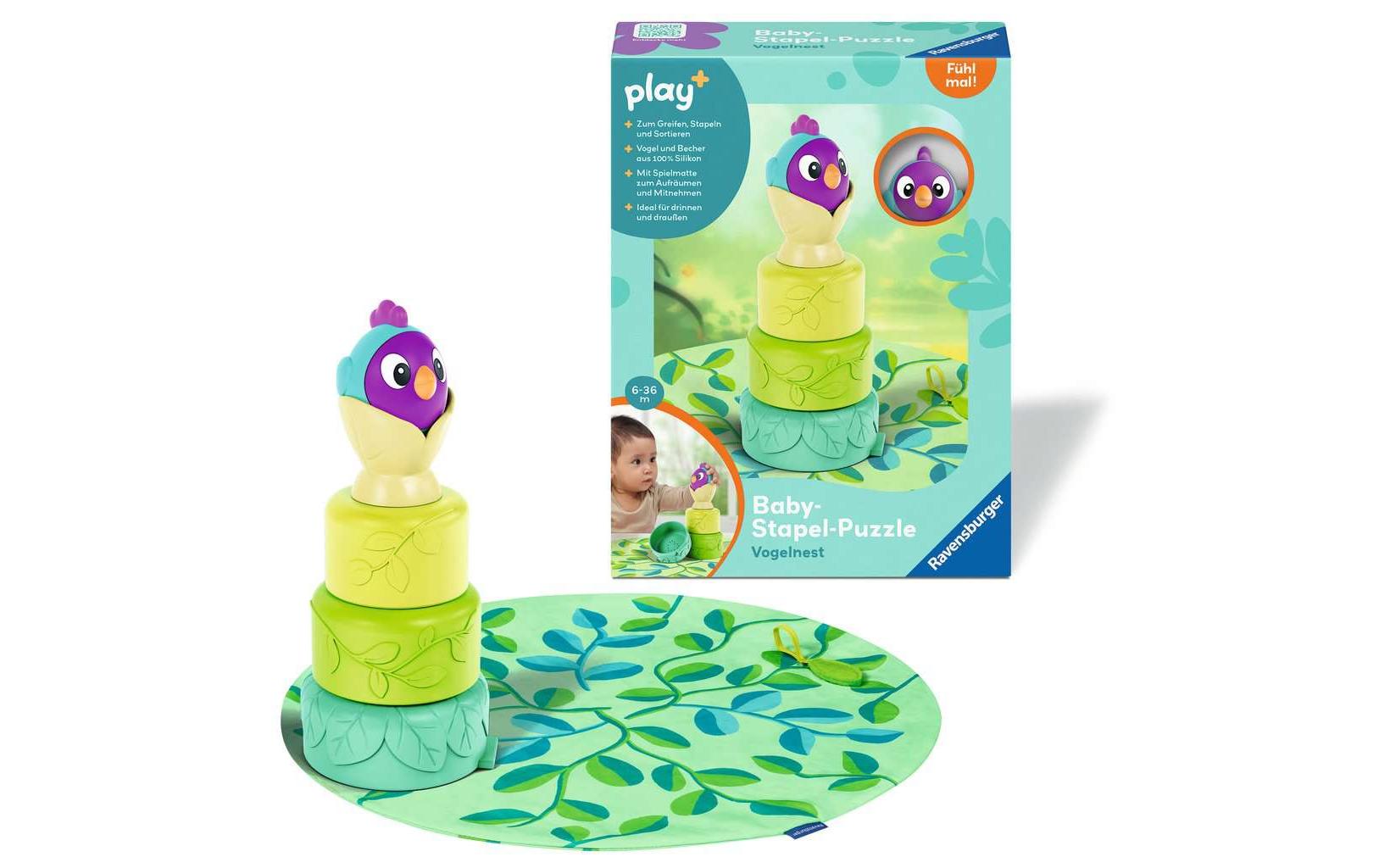 play+ Baby-Stapel-Puzzle: Vogelnest play+ Baby-Stapel-Puzzle: Vogelnest