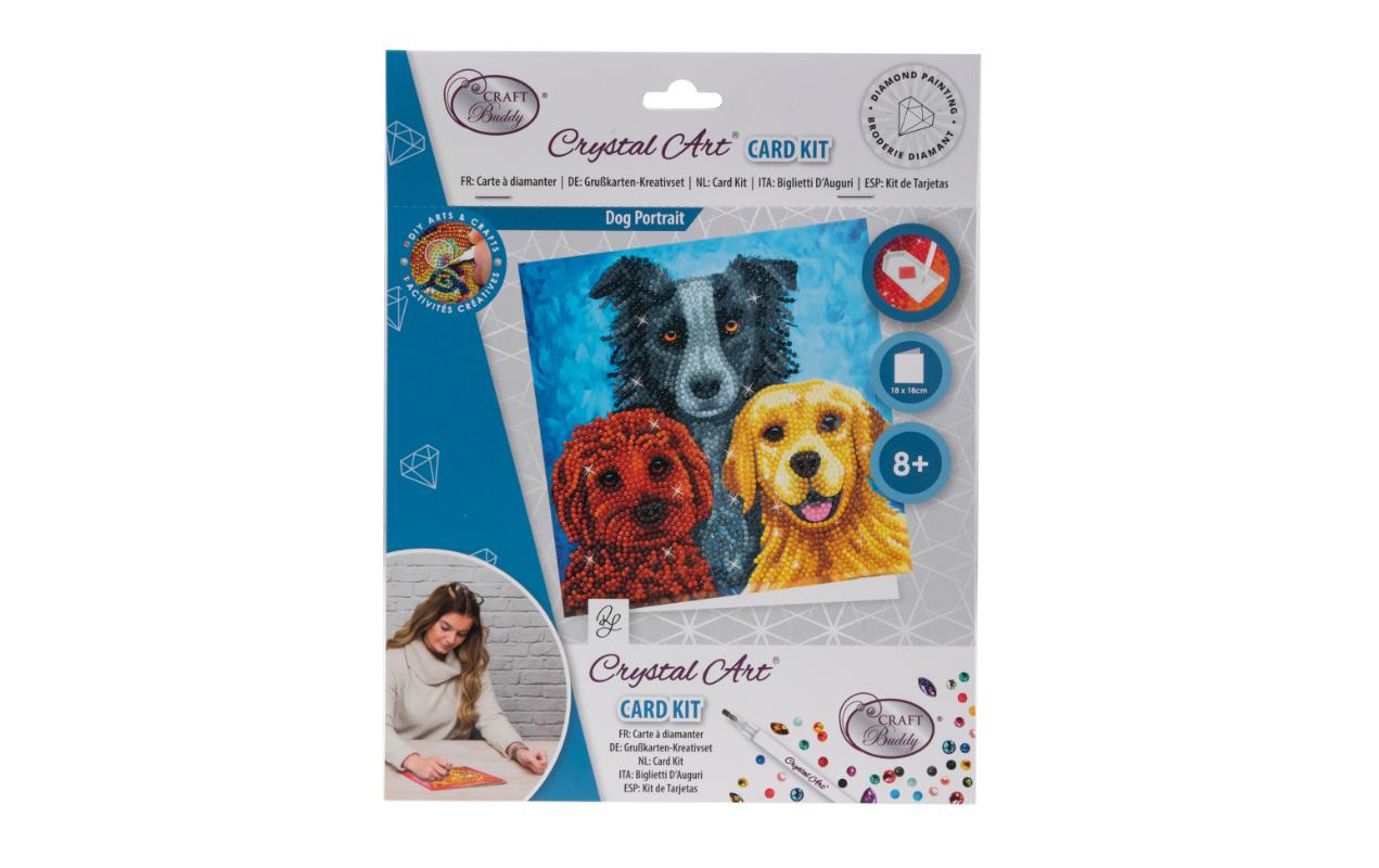 CRAFT Buddy Bastelset Crystal Art Card Hunde CRAFT Buddy Bastelset Crystal Art Card Hunde