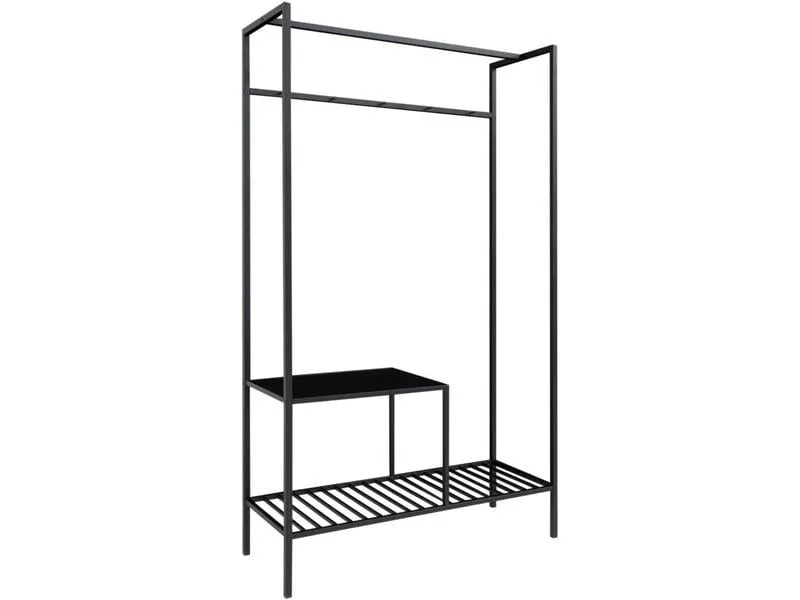 House Nordic Garderobenständer Vita 170 cm, Schwarz