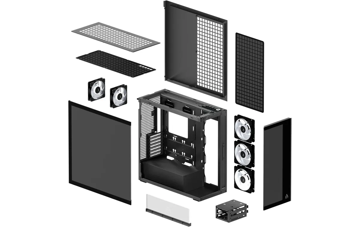 Arctic Cooling PC-Gehäuse ACPCC00015A Black Tinted