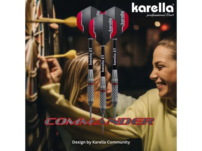 Karella Dartpfeile Softdart Commander 19g, 3 Stück – Silber