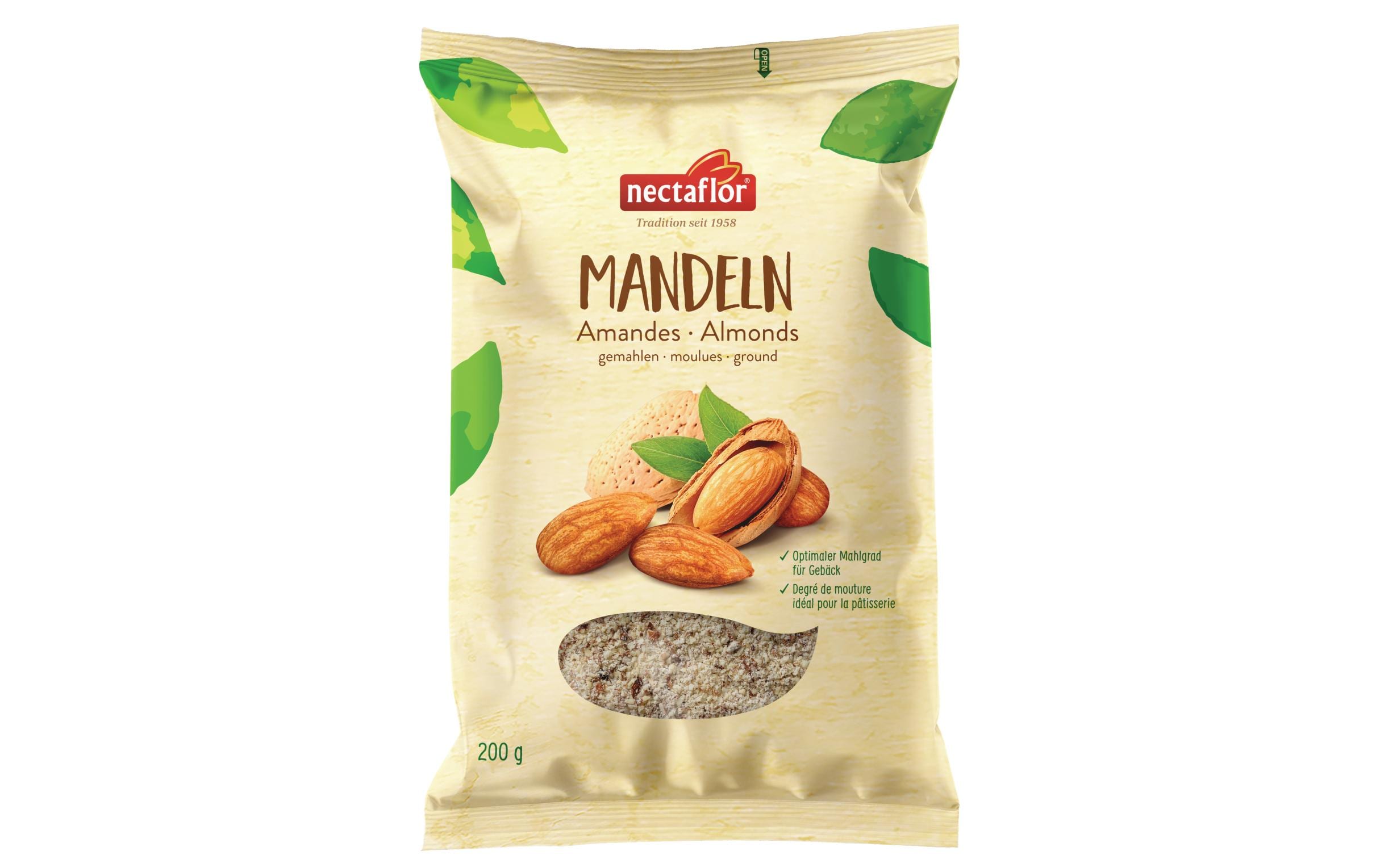 Nectaflor Gemahlene Mandeln 200 g Nectaflor Gemahlene Mandeln 200 g