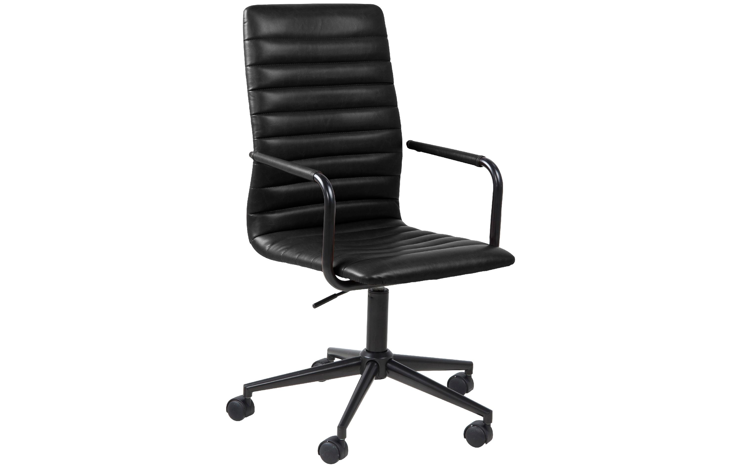 AC Design Bürostuhl Winslow, mit Polsterrücken und Armlehnen, Schwarz AC Design Bürostuhl Winslow, mit Polsterrücken und Armlehnen, Schwarz