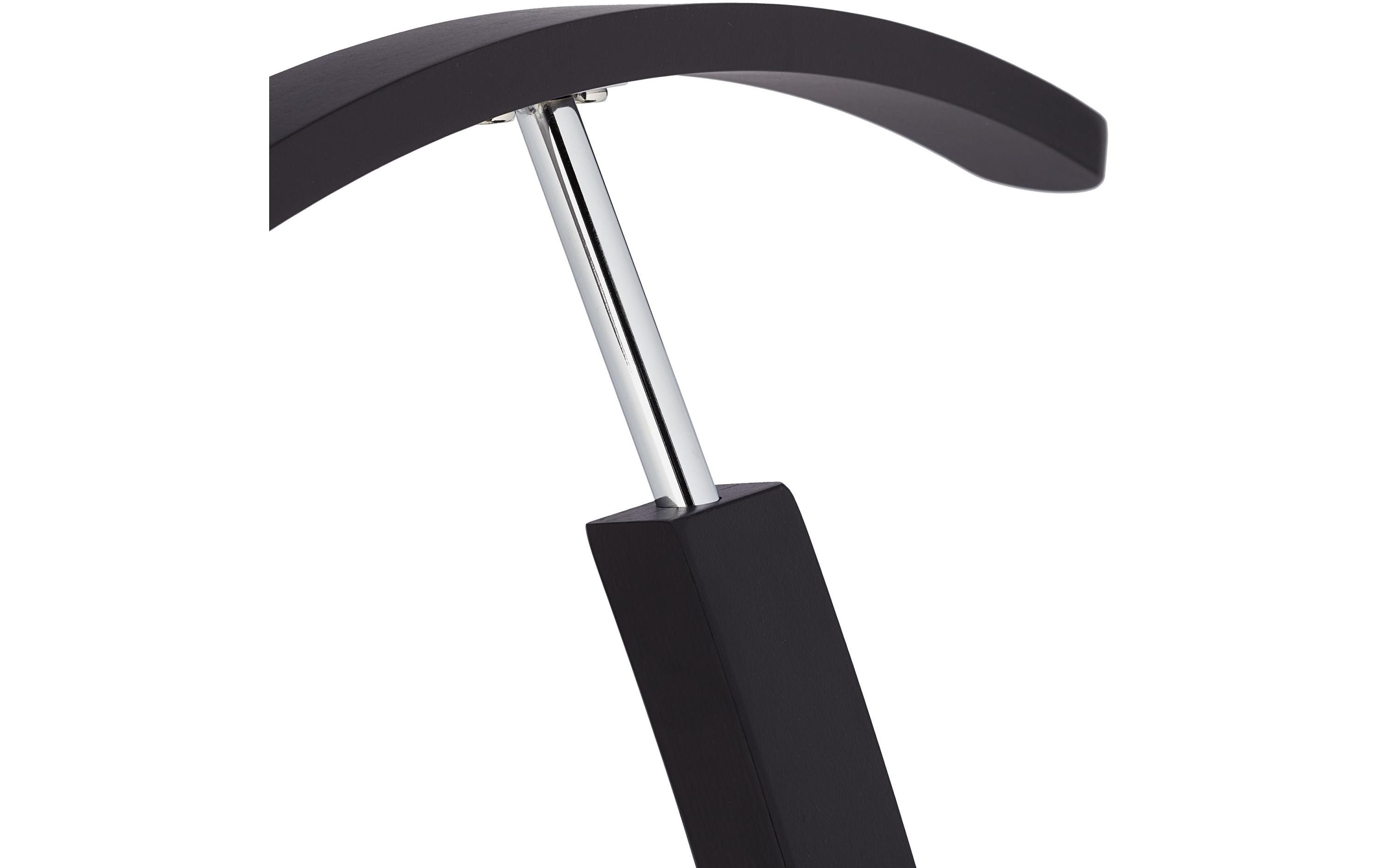 relaxdays Garderobenständer 112 x 46 x 32 cm, Schwarz/Silber