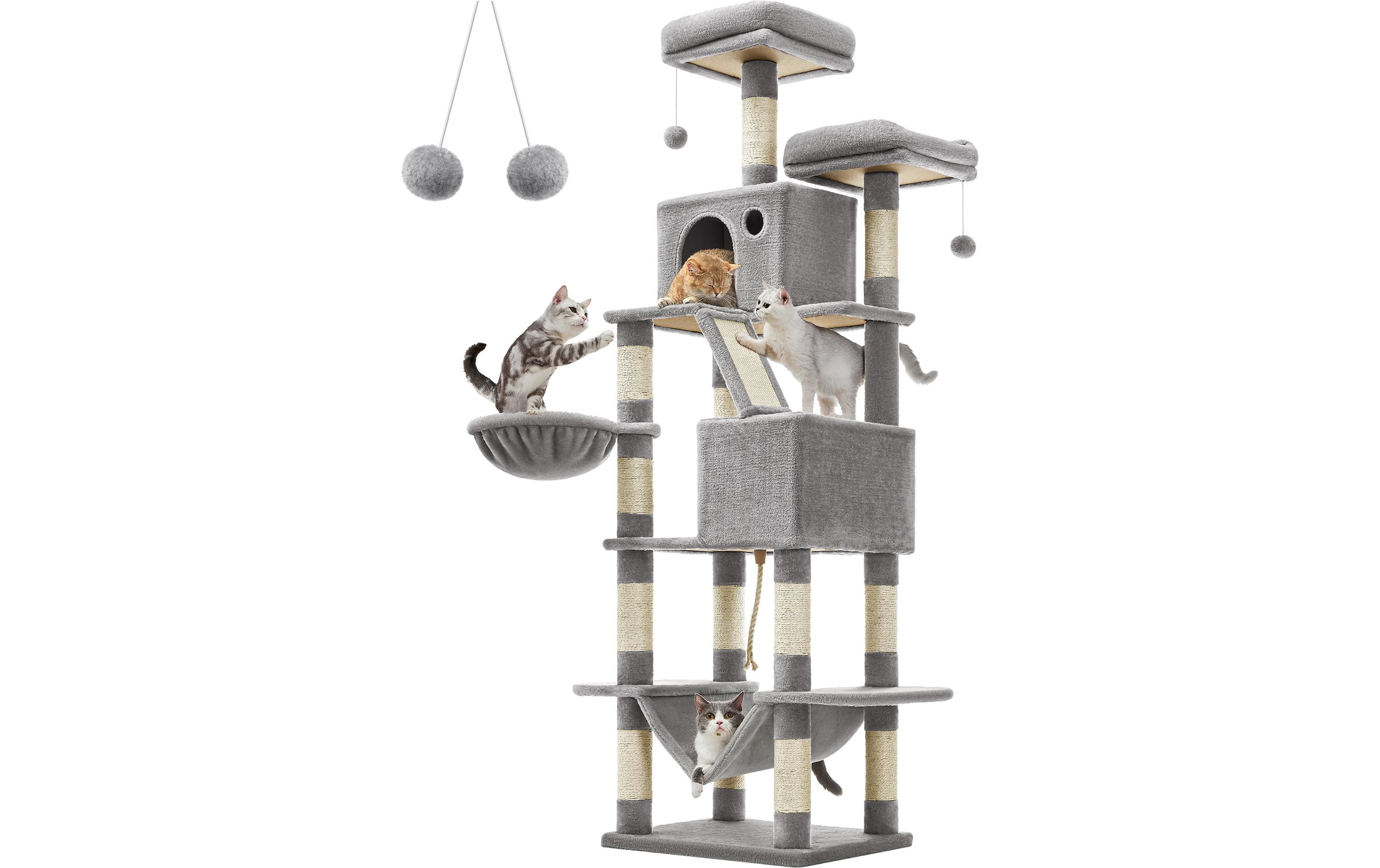 Feandrea Kratzbaum XXL 206 cm, Grau/Beige Feandrea Kratzbaum XXL 206 cm, Grau/Beige