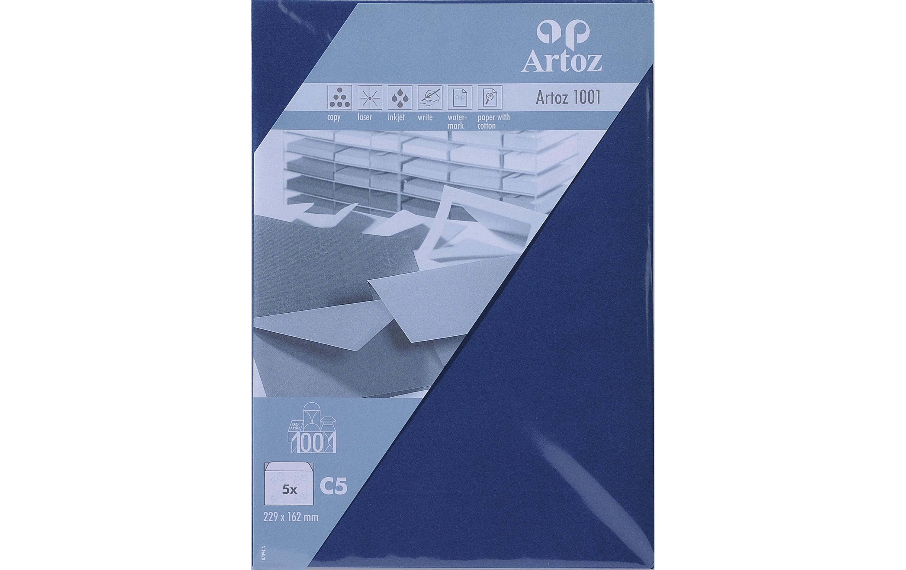 Artoz Couvert 1001, C5, 5 Stück, Classic Blue