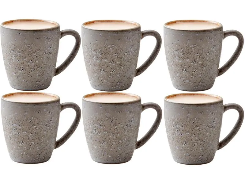 Bitz Kaffeetasse 190 ml, 6 Stück, Grau/Crème Bitz Kaffeetasse 190 ml, 6 Stück, Grau/Crème