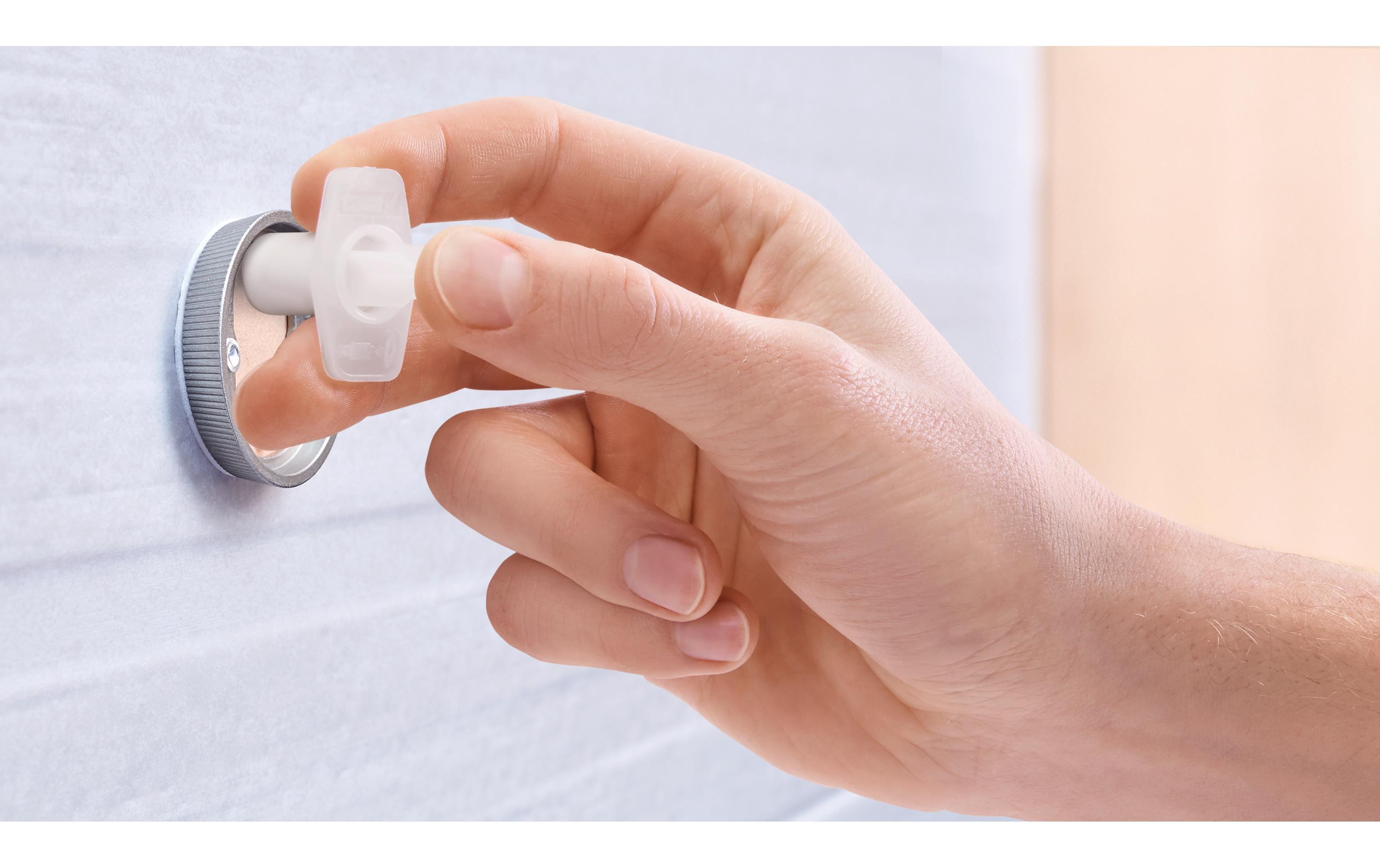 tesa Ablagekonsole Ekkro ohne Bohren, Silber