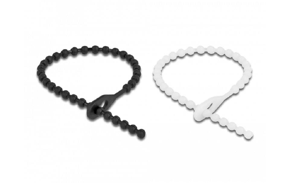 Delock Kabelbinder Schwarz/Weiss 180 mm x 3.6 mm, 100 Stück Delock Kabelbinder Schwarz/Weiss 180 mm x 3.6 mm, 100 Stück