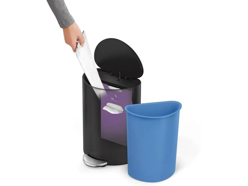 Simplehuman Abfalleimer 6 l, Schwarz matt Simplehuman Abfalleimer 6 l, Schwarz matt
