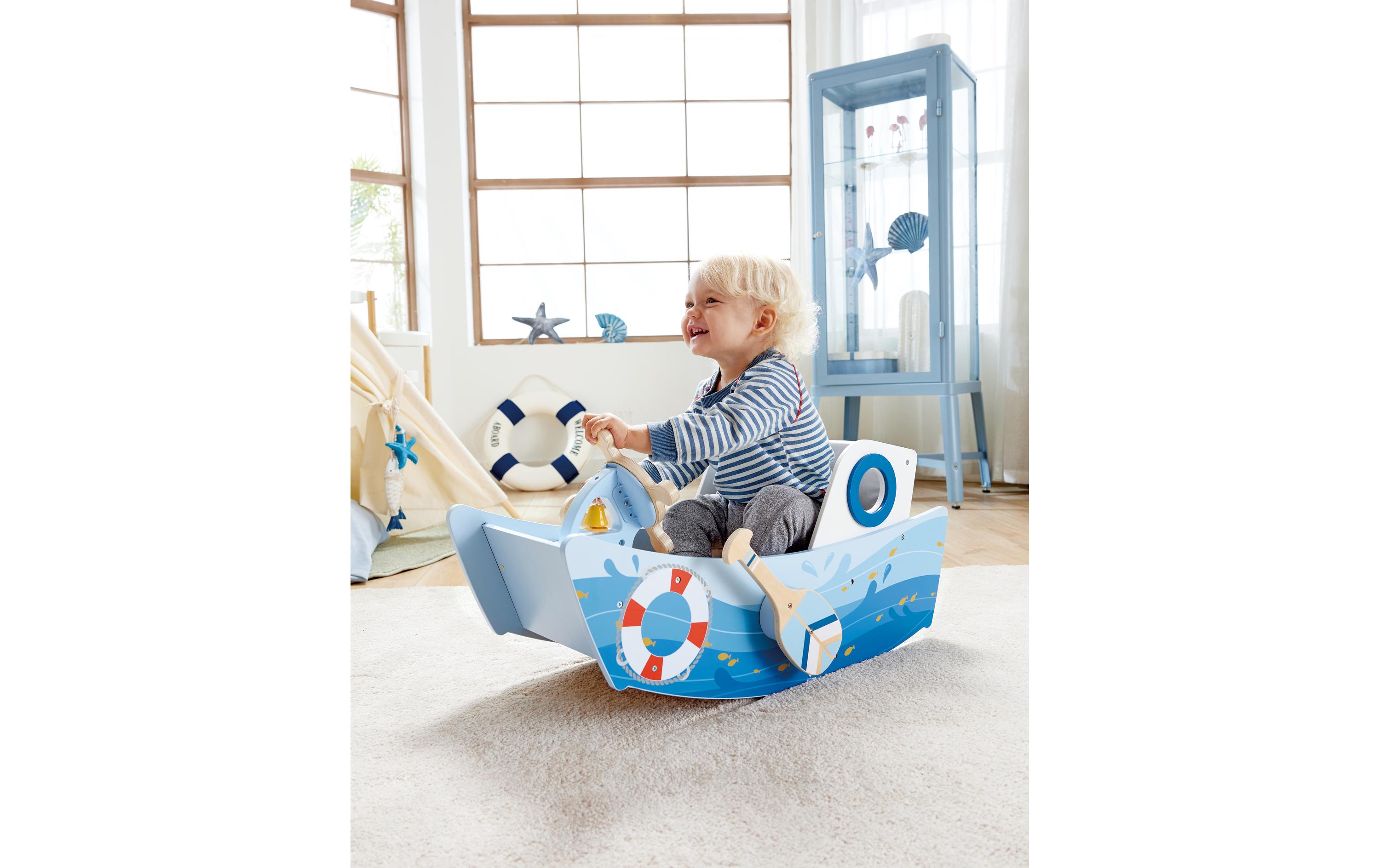 Hape Beschäftigungsspielzeug Captain's Rocking Boat