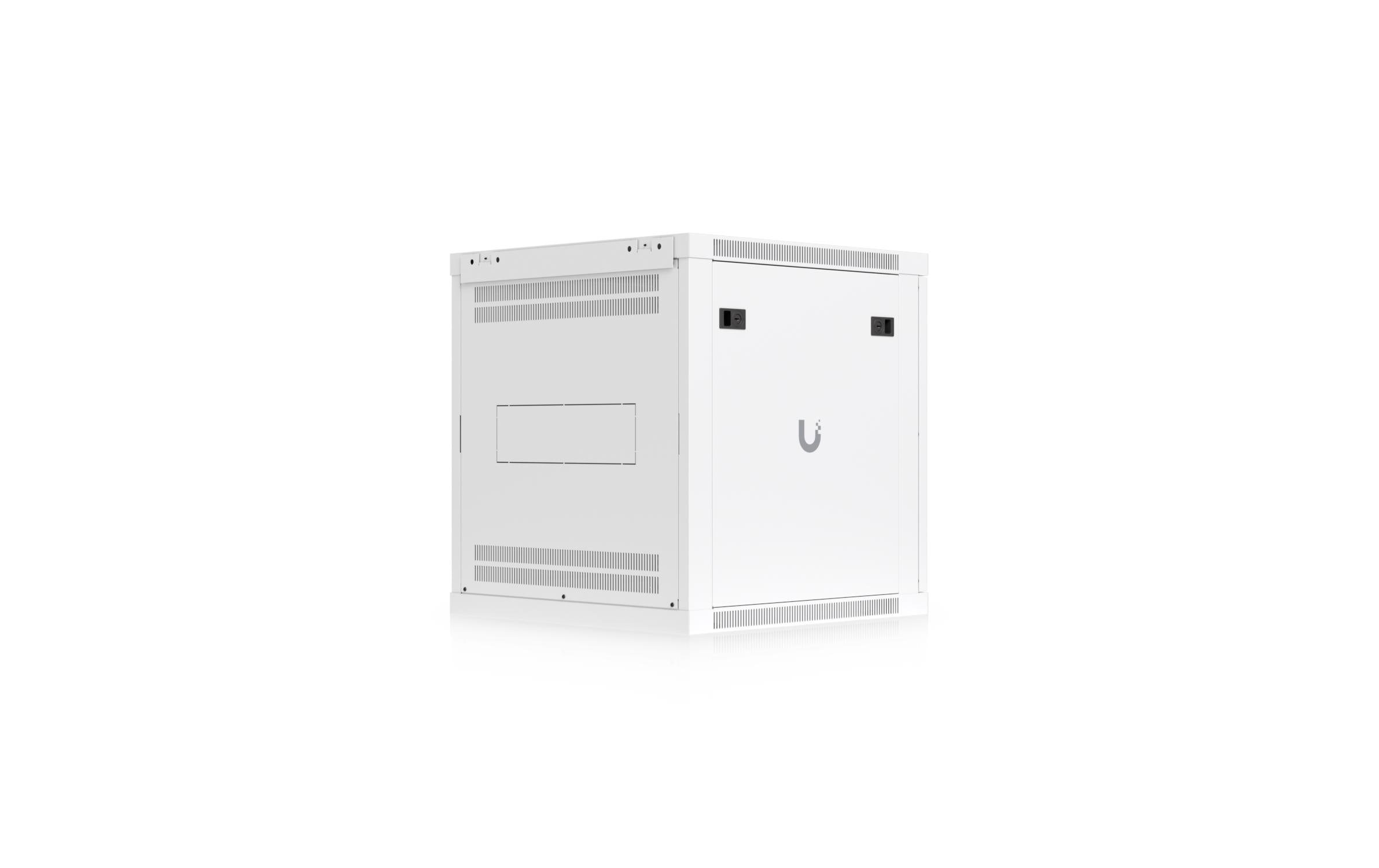 Ubiquiti Wandschrank 12U Rack 19 / 12HE / Weiss, Glastür