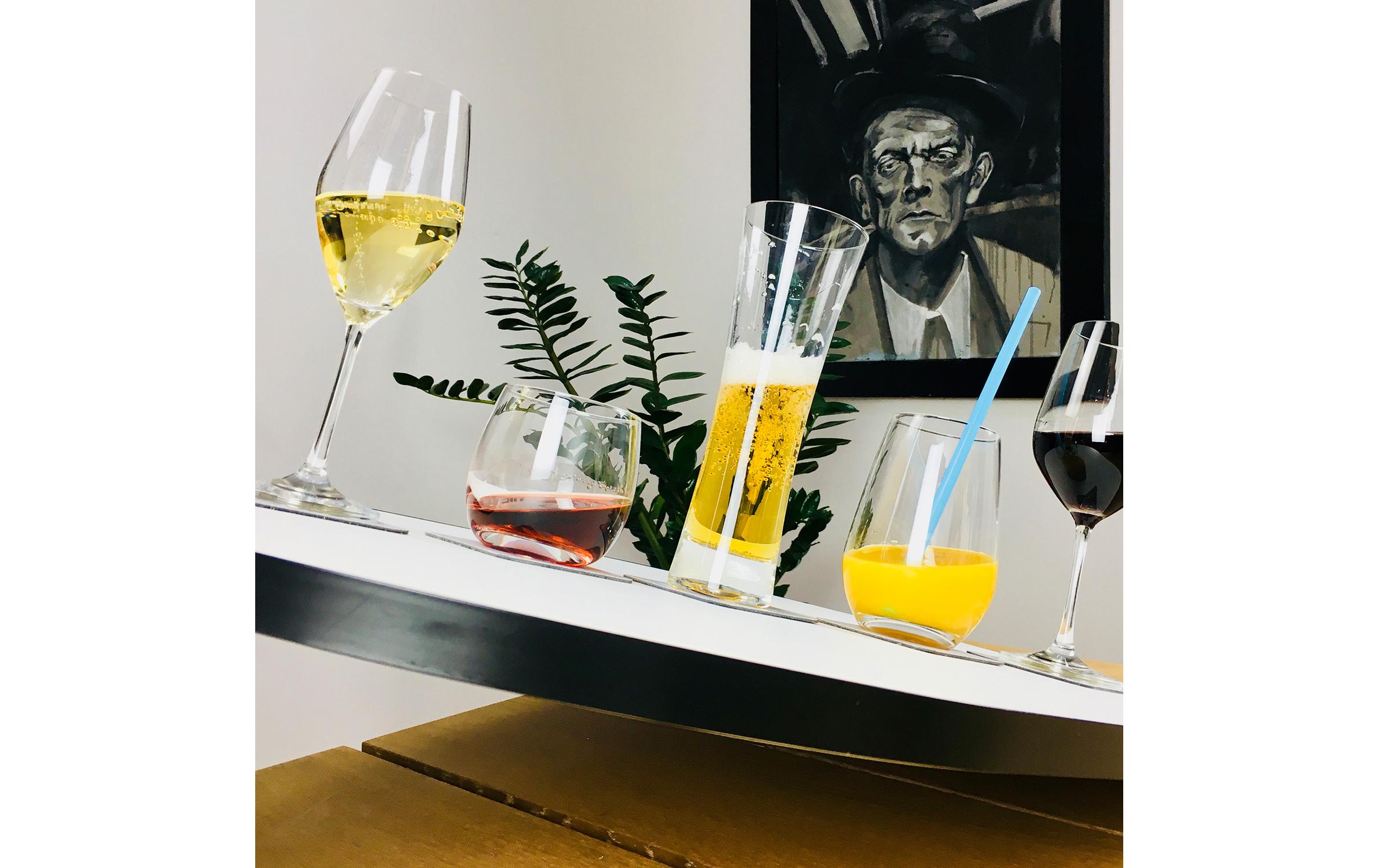 Silwy Outdoor-Champagnerglas Kristallgläser 2er-Set