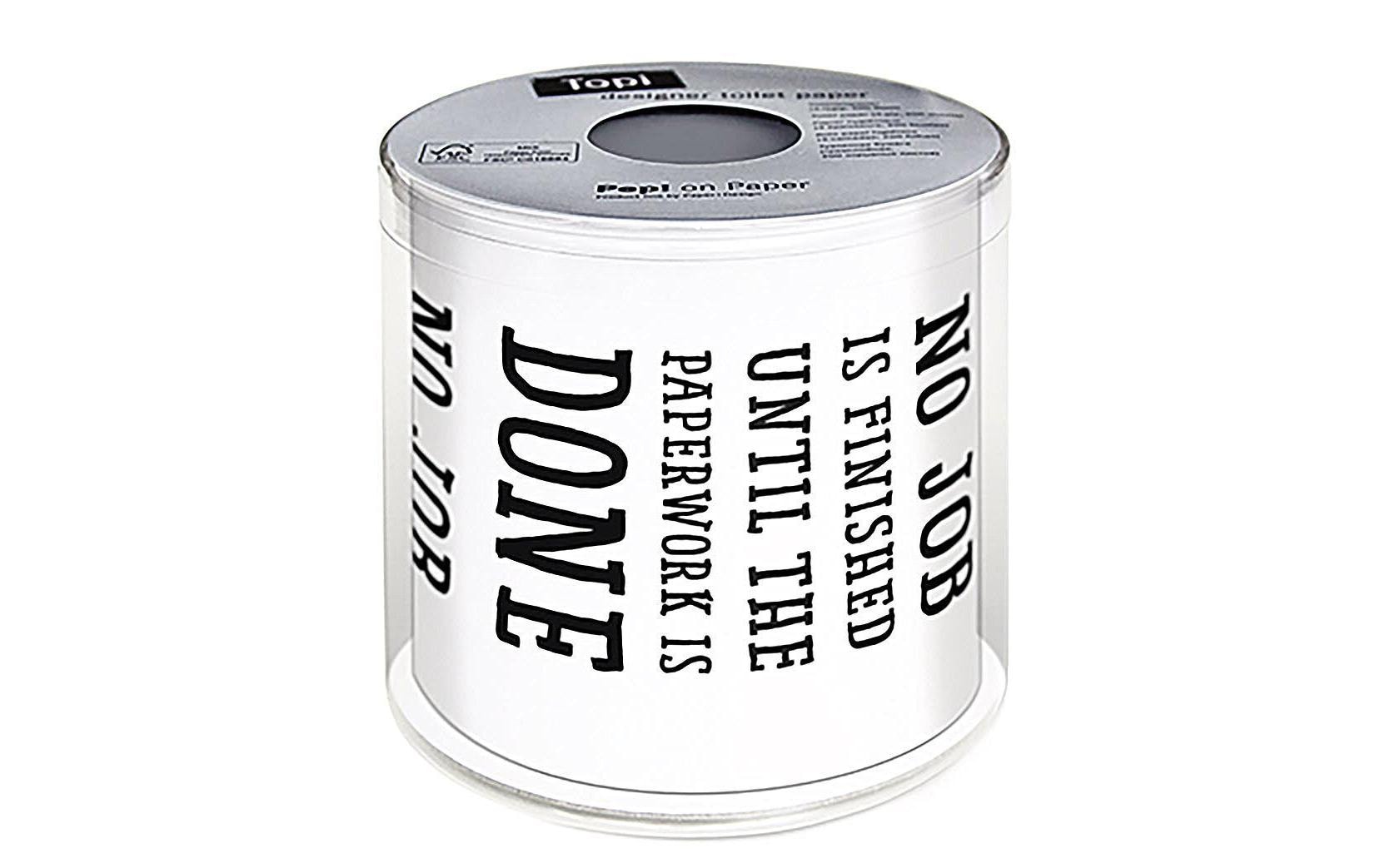 Paper + Design Toilettenpapier Paperwork Rollen, 3-lagig, Schwarz/Weiss