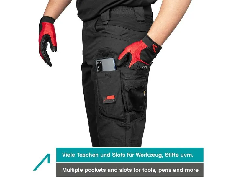 ACE ACE Constructor Herren-Arbeitshose lang Schwarz 46 ACE ACE Constructor Herren-Arbeitshose lang Schwarz 46