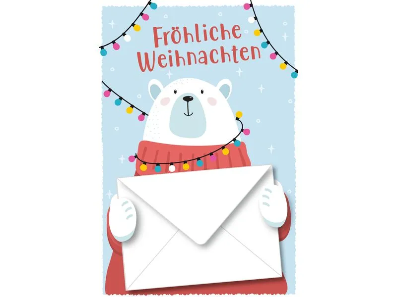 ABC Weihnachtskarte Frohe Weihnachten B6 ABC Weihnachtskarte Frohe Weihnachten B6