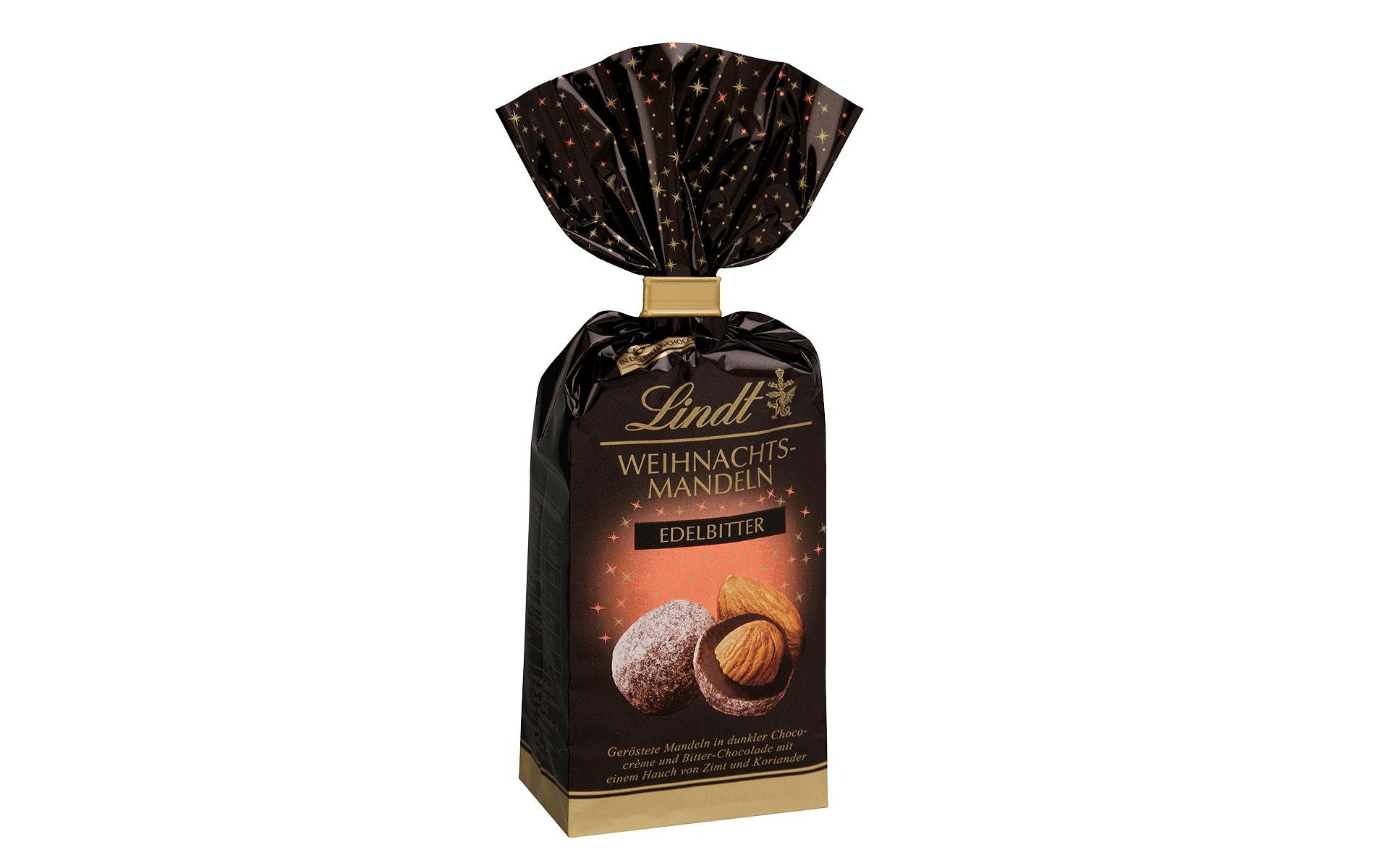 Lindt Schokoladen-Pralinen Kupferwelt Weihnachtsmandeln 70% 100 g