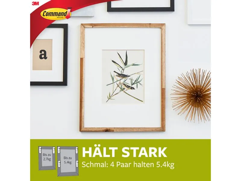 Command Command Bilderaufhängestreifen 5.4 kg, Weiss