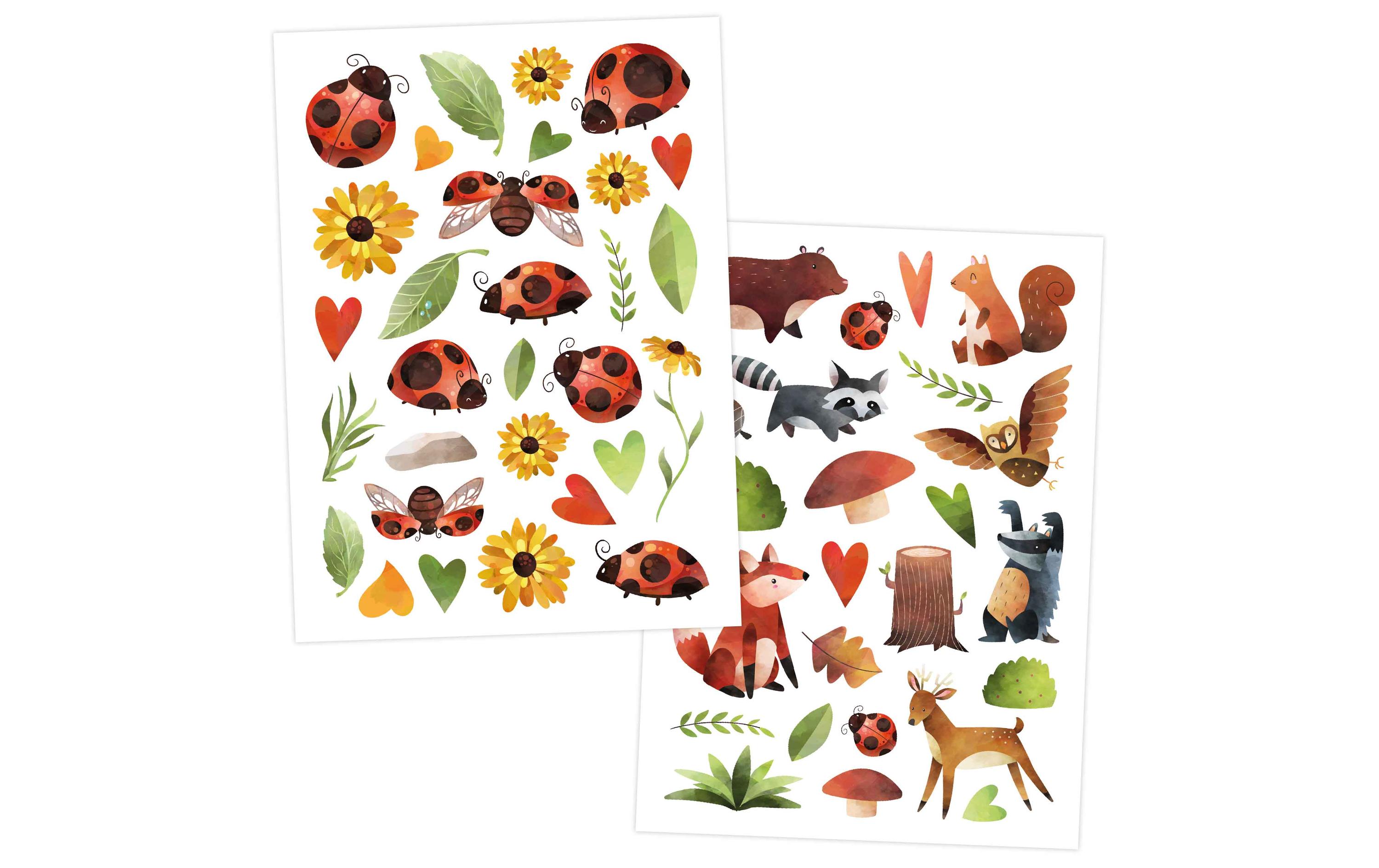 Papierdrachen Tattoo Set Metallic – Beach Vibes