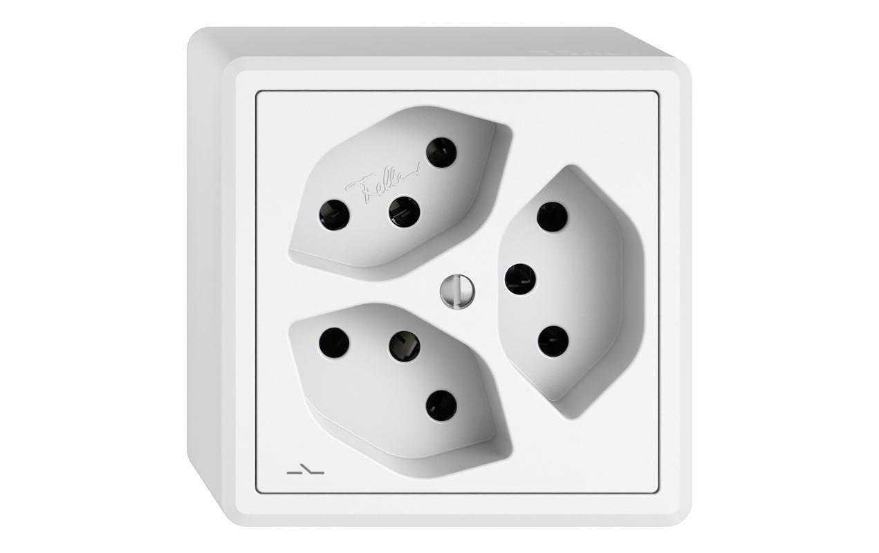 Feller EDIZIOliv Steckdose AP T13 3/1xT13 Feller EDIZIOliv Steckdose AP T13 3/1xT13