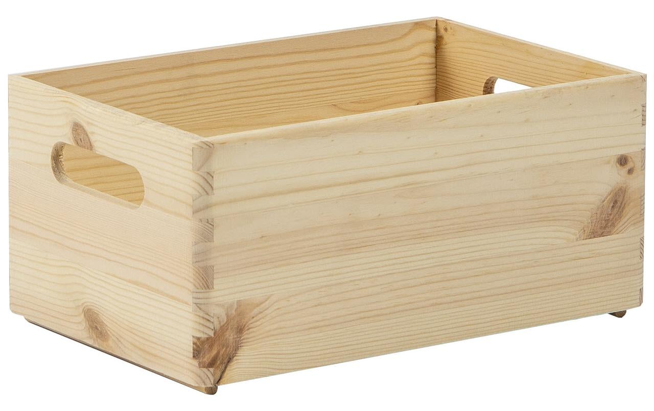 Holz Zollhaus Aufbewahrungskiste Kiefer 20 x 14 x 30 cm, Braun