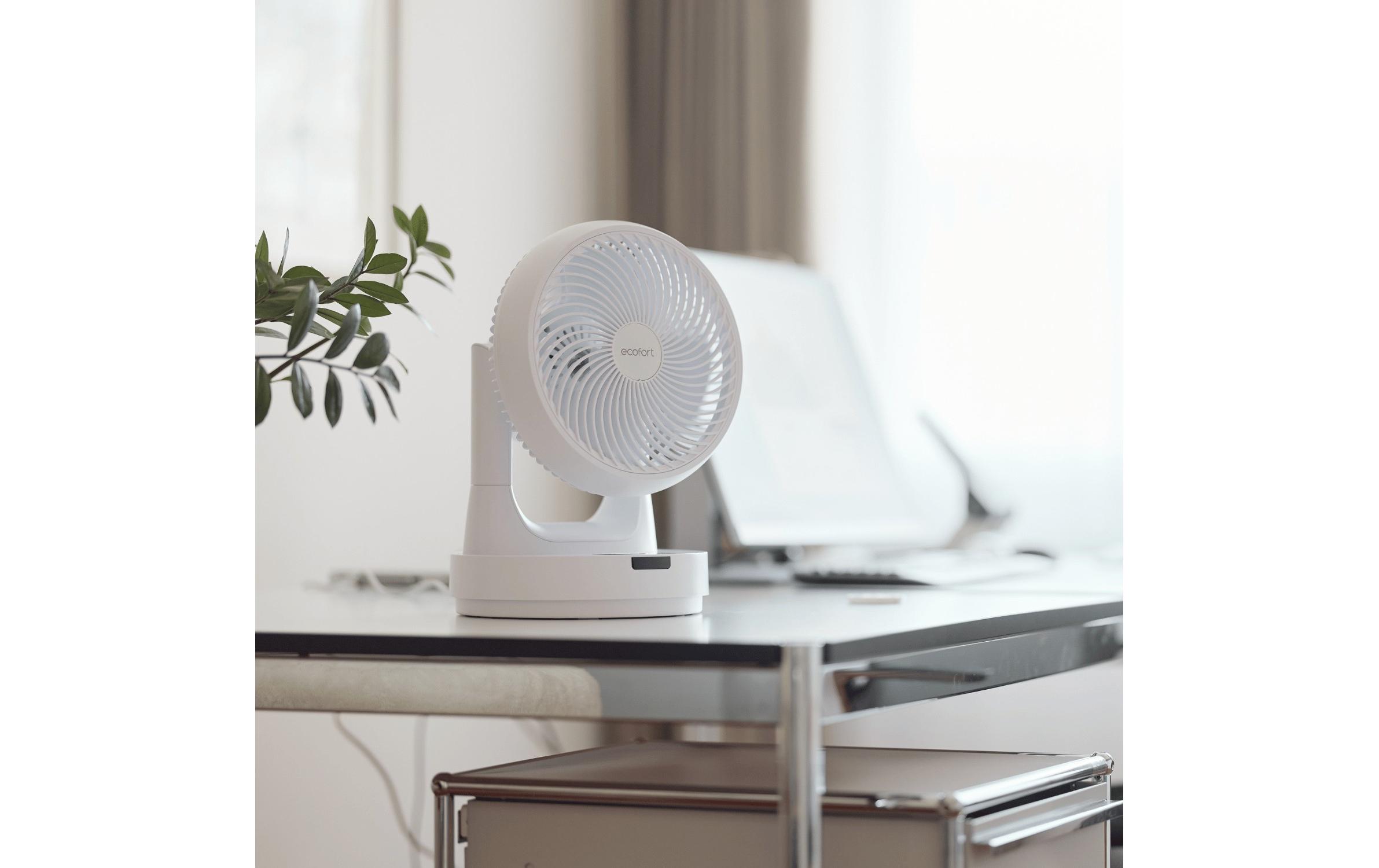Ecofort Tischventilator ecoQ SilentAir Tavo Weiss