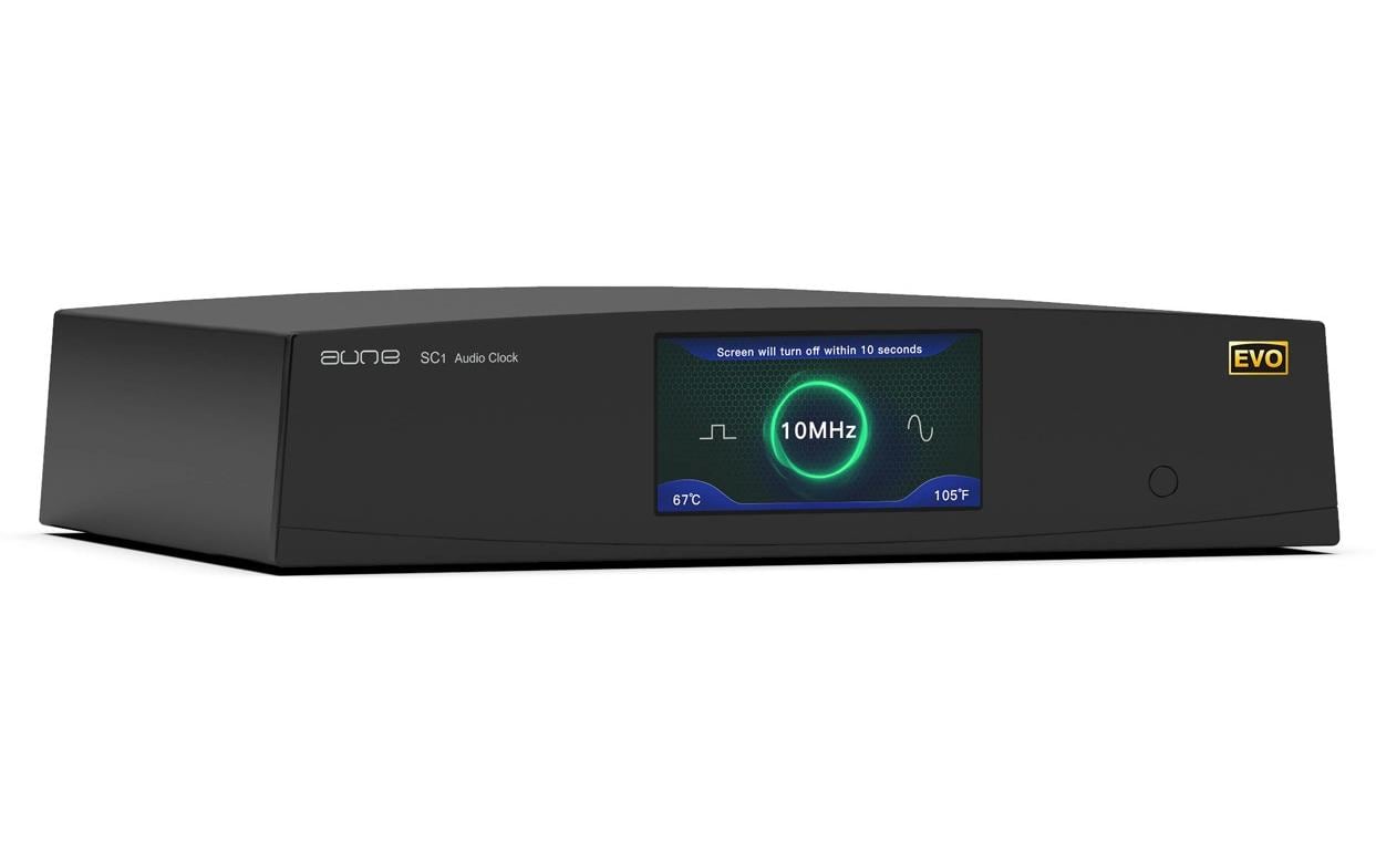 Aune SC1 EVO Hochpräzise 10 MHz Masterclock Schwarz