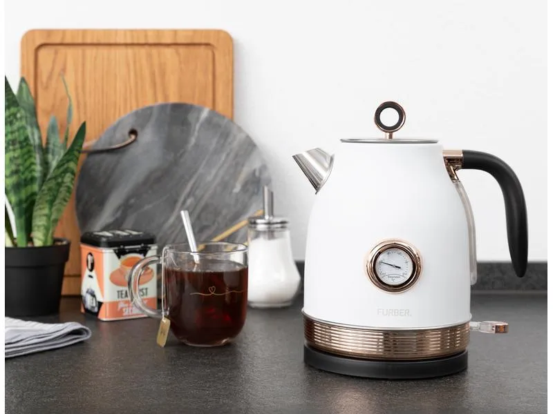 FURBER Wasserkocher Monroe 1.7 l, Rosegold/Weiss FURBER Wasserkocher Monroe 1.7 l, Rosegold/Weiss