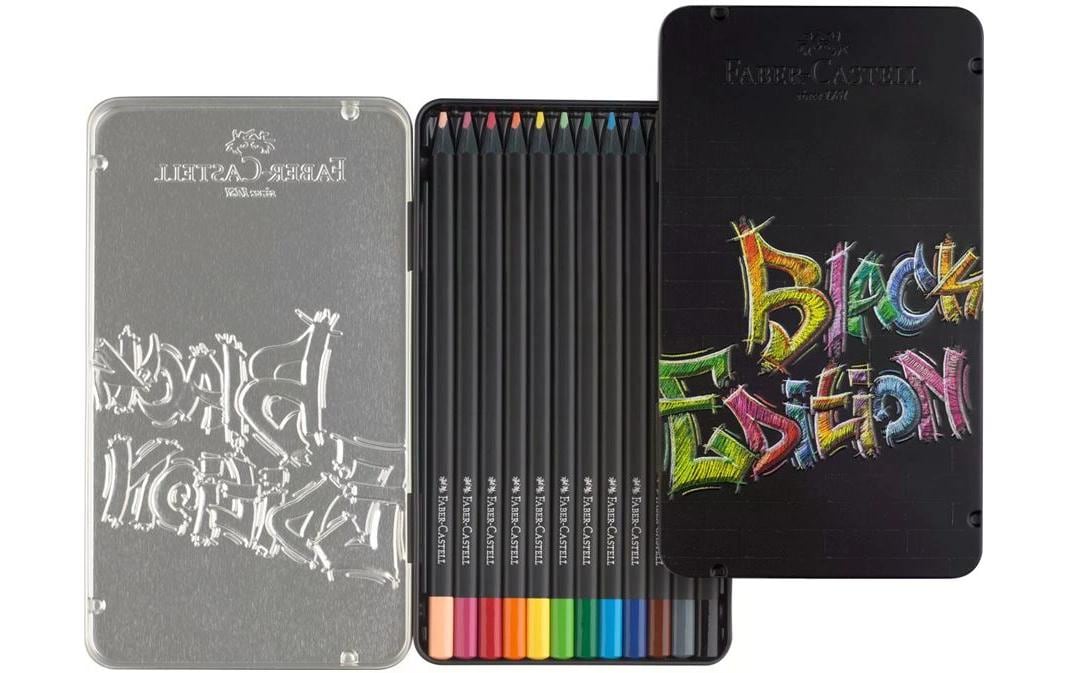 Faber-Castell Farbstifte Black Edition 12 Stück