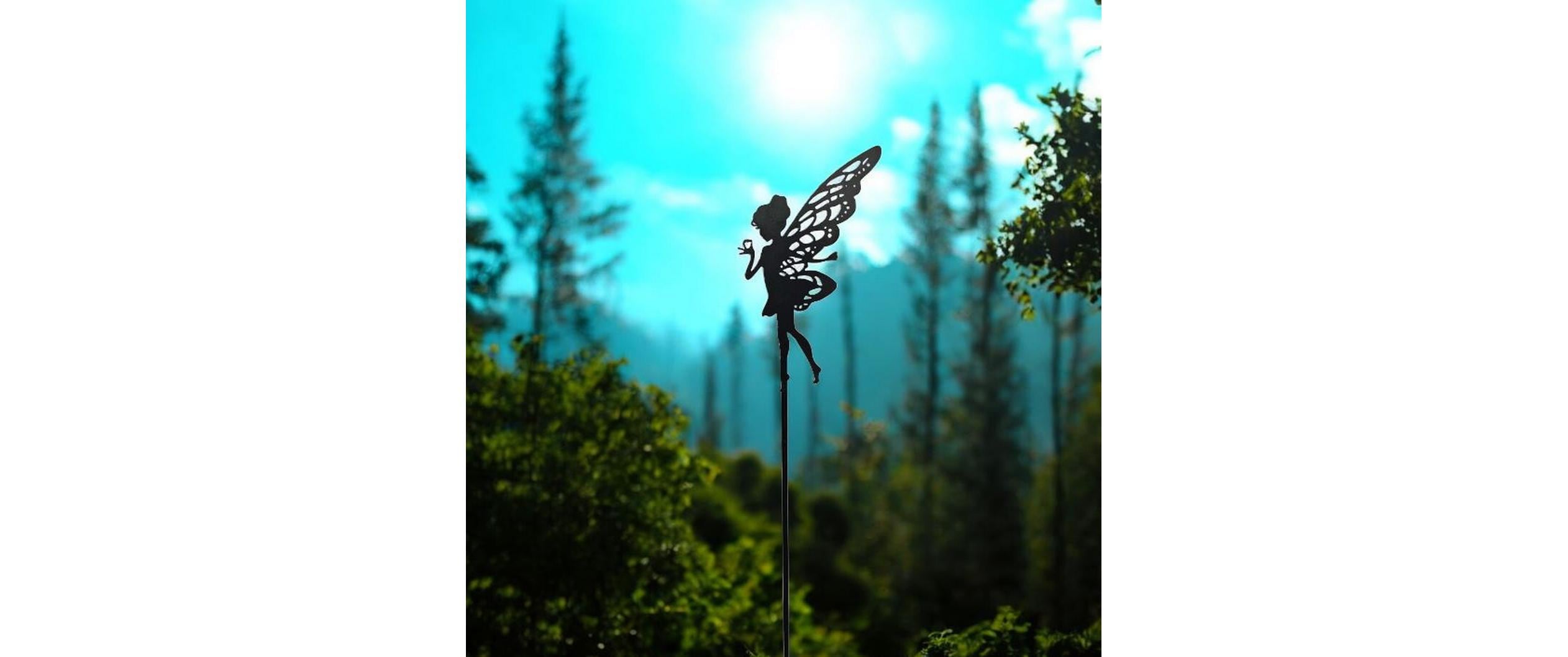 Dameco Gartenstecker Fee 95 cm, Schwarz