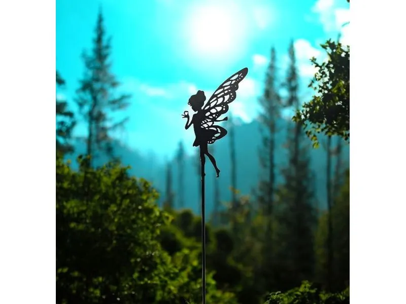 Dameco Gartenstecker Fee 95 cm, Schwarz