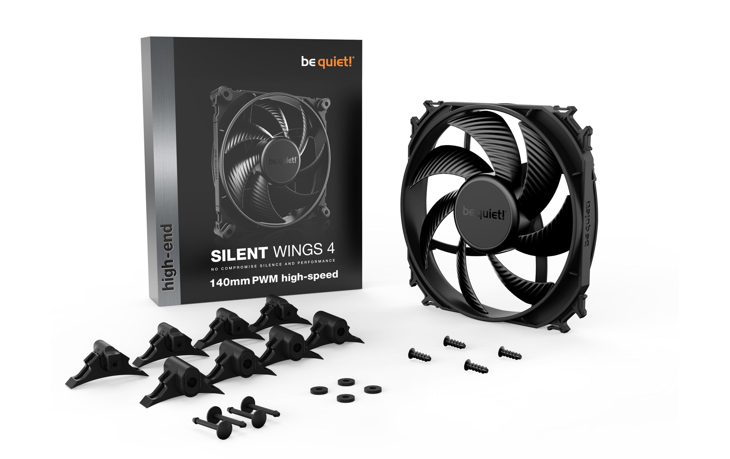 be quiet! PC-Lüfter Silent Wings 4 140 mm PWM HS