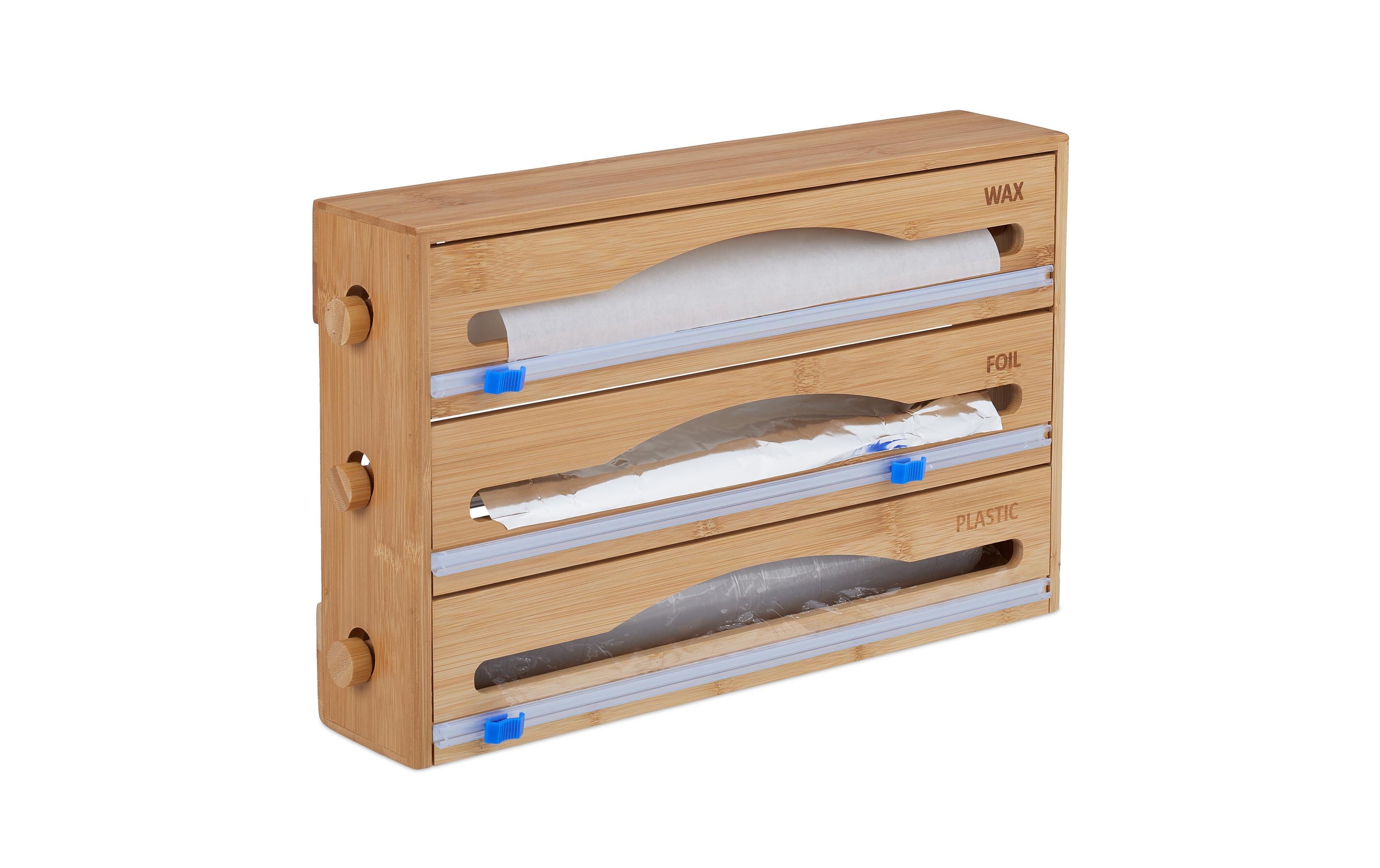 relaxdays Folienschneider 3 in 1 Natur relaxdays Folienschneider 3 in 1 Natur