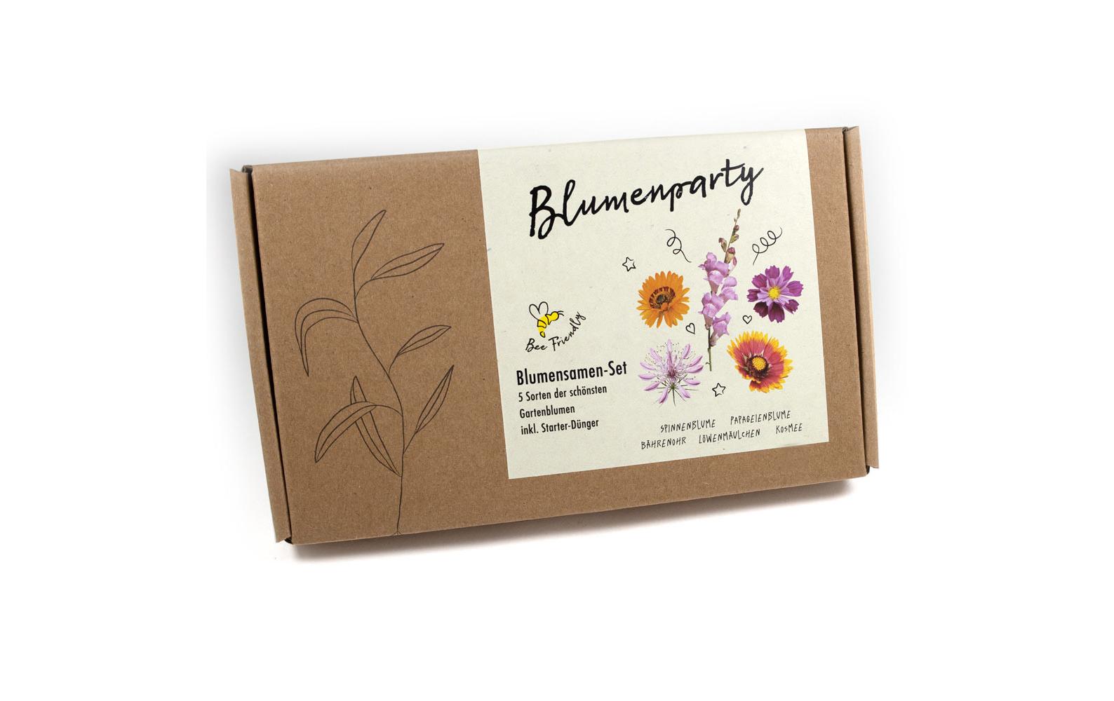 Naturkraftwerk Anzucht Blumenparty, 5 Sorten Gartenblumen