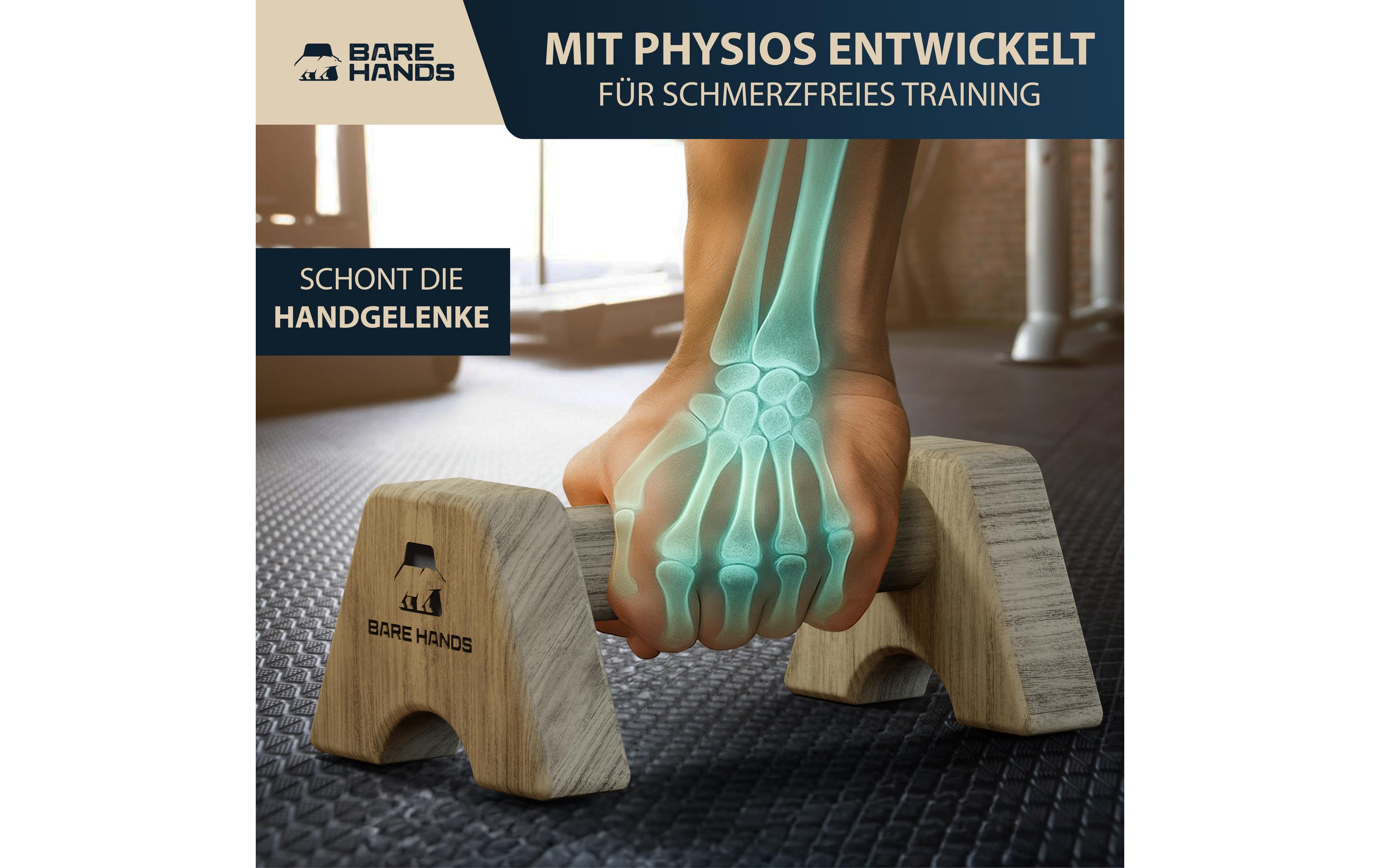 Bare Hands Liegestützgriffe Gr. S