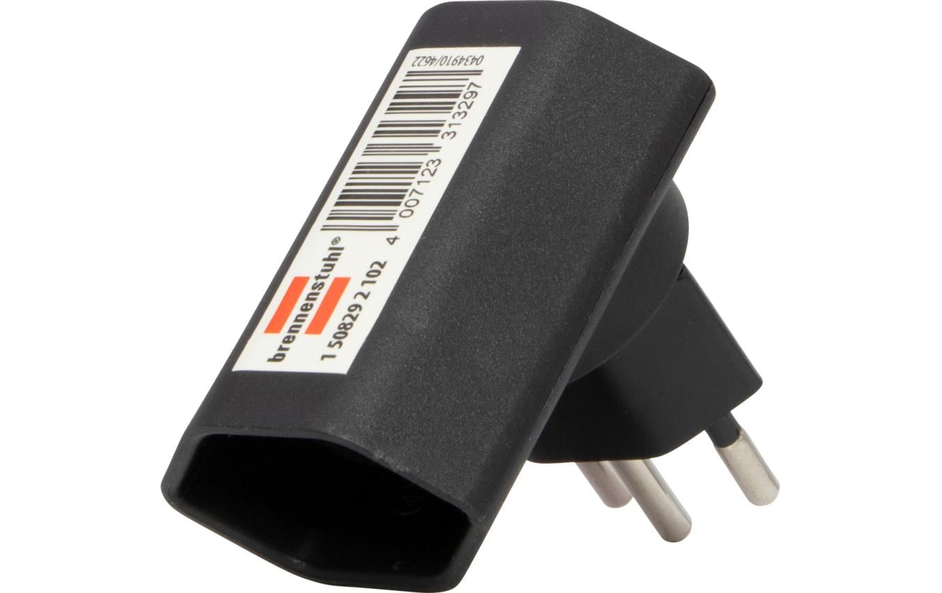 Brennenstuhl Flachstecker 1 x T13, 300° drehbar, flach, Schwarz