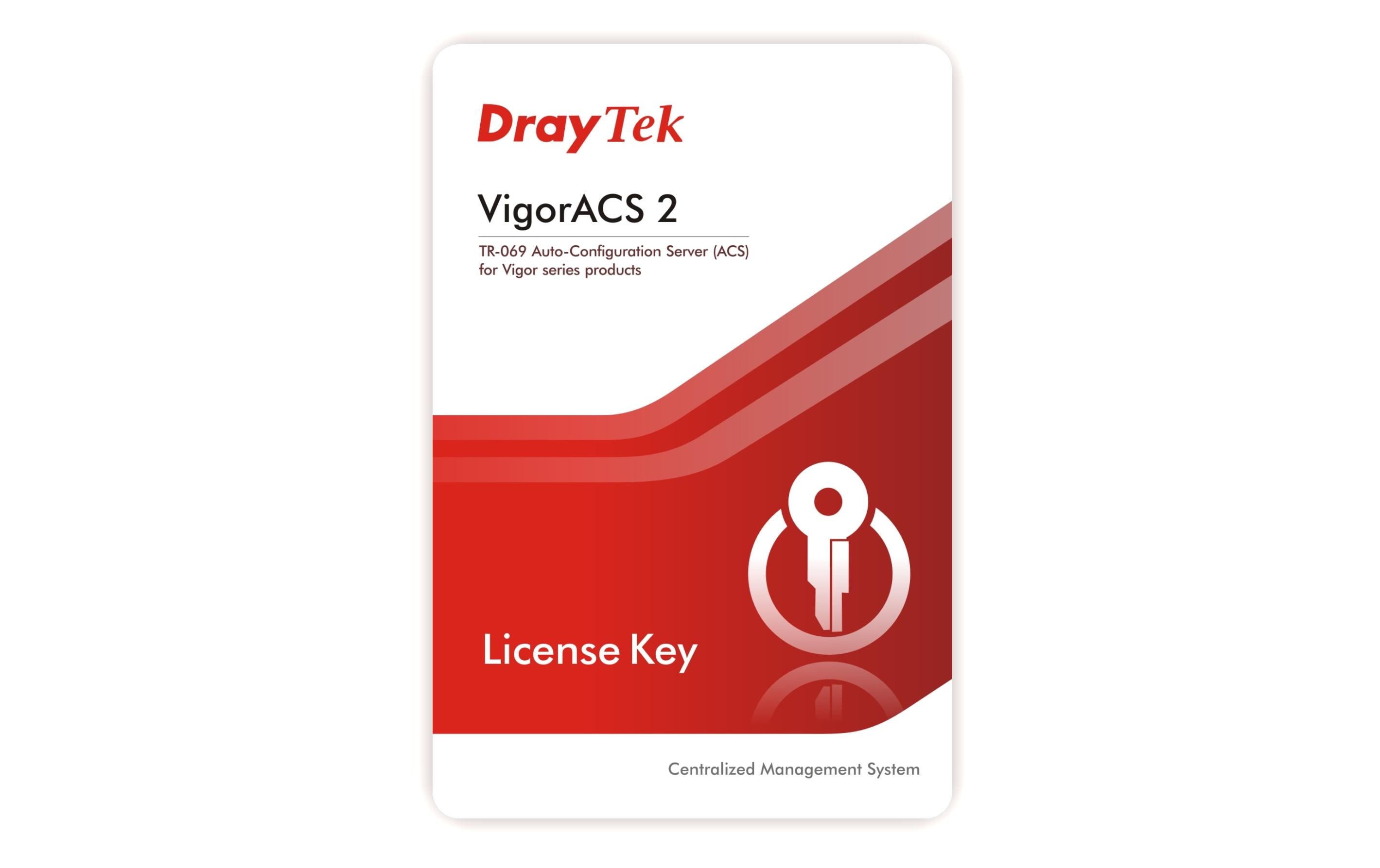 DrayTek Lizenz VigorACS 2 Erneuerung 25 Clients, 1 Jahr