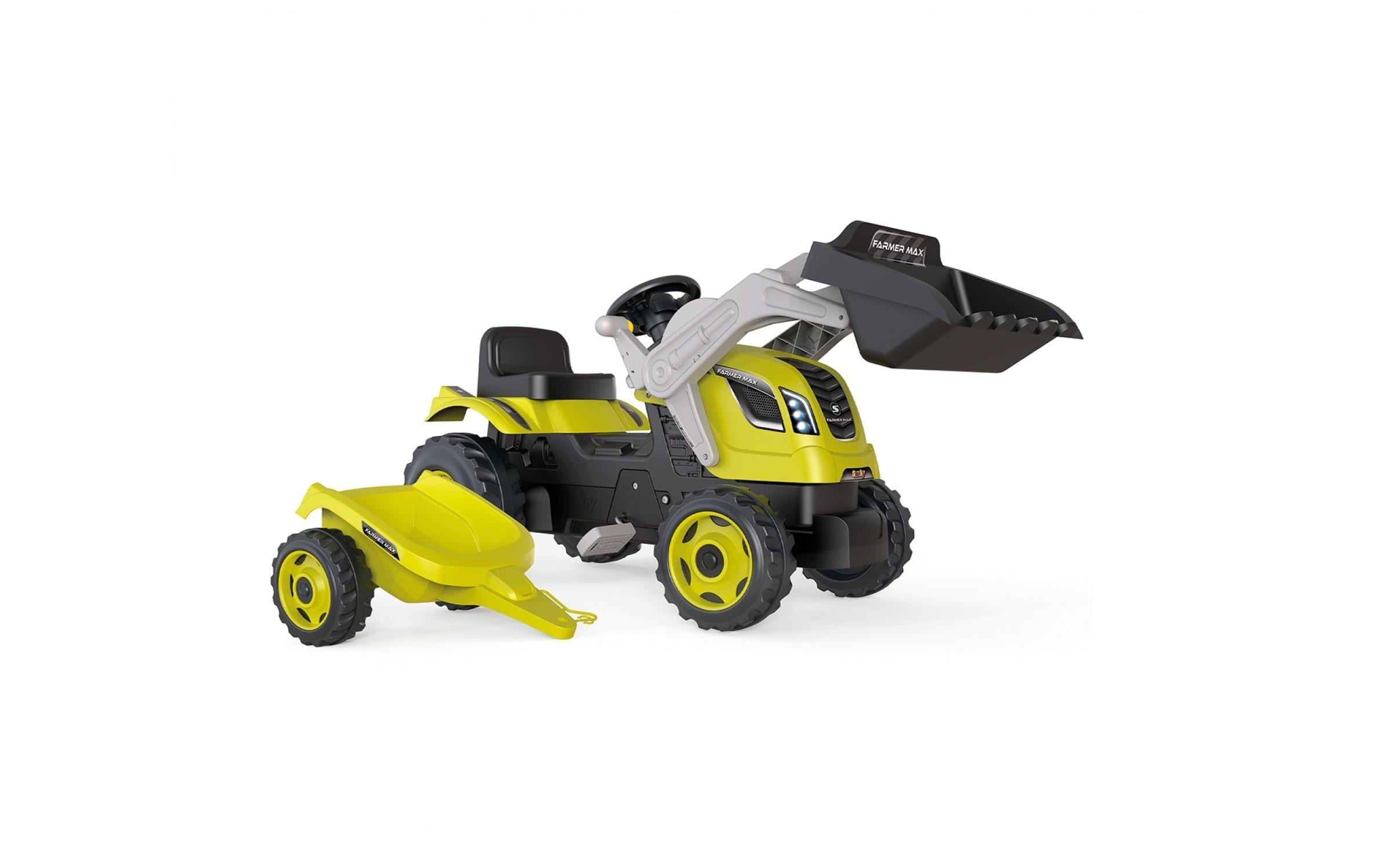 Smoby Traktor Farmer Max mit Anhänger