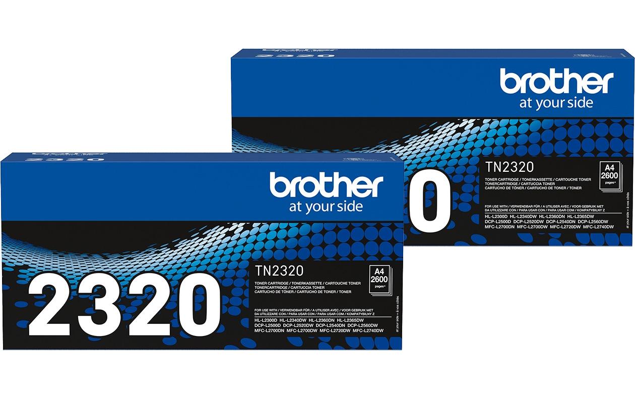 Brother Toner TN-2320 TWIN PACK Schwarz