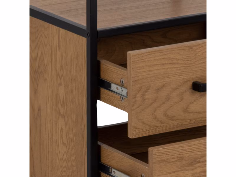 AC Design Regal Seaford 42 x 35 x 185 cm, Eiche