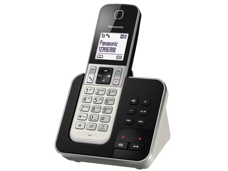 Panasonic Schnurlostelefon KX-TGD320SLW Schwarz/Silber Panasonic Schnurlostelefon KX-TGD320SLW Schwarz/Silber