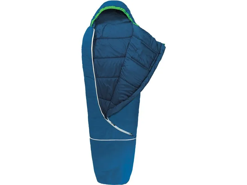 Grüezi Bag Kinderschlafsack Biopod Wolle Kids World Traveller Blue